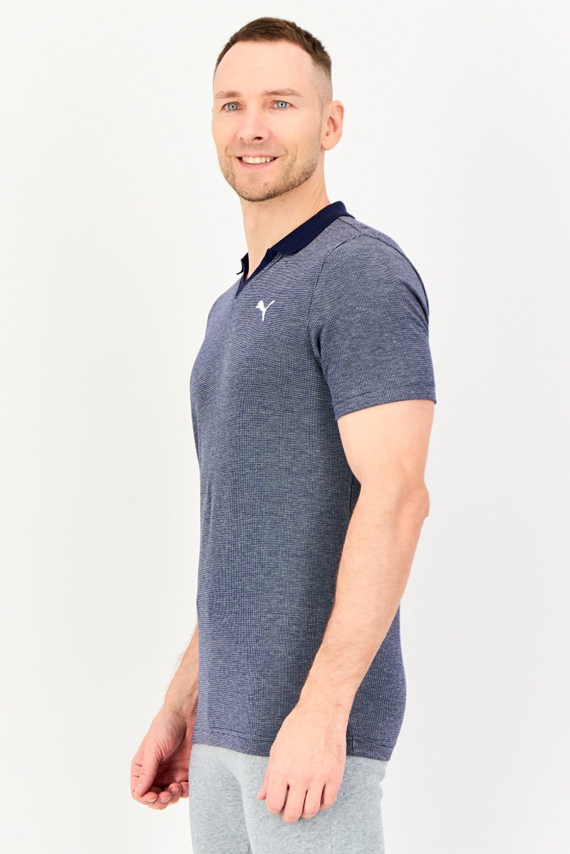PUMA Men Sportswear Fit Short Sleeve Outdoor Polo Shirt, Navy - Image 3